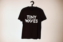 Load image into Gallery viewer, Tiny Waves Logo T-Shirt Black
